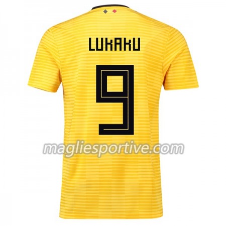 Completo Calcio Belgio Lukaku 9 Divisa Trasferta Mondiali 2018